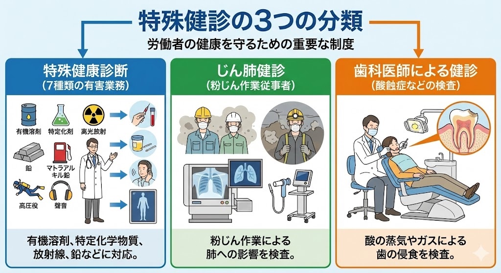 特殊健診の3種類