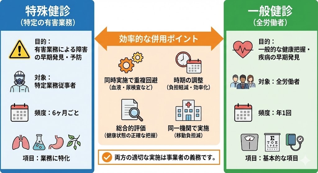 特殊健診と一般健診の違い