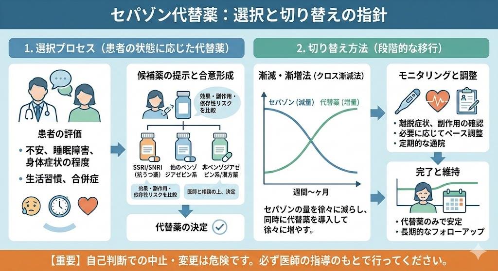 セパゾン代替薬の選択と切り替え方法
