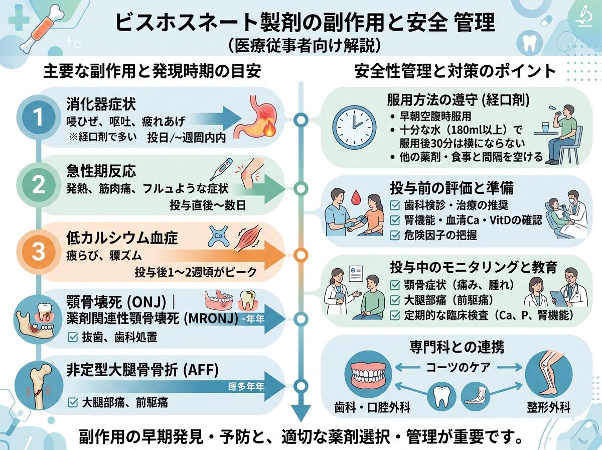 ビスホスホネート製剤の副作用と安全性管理