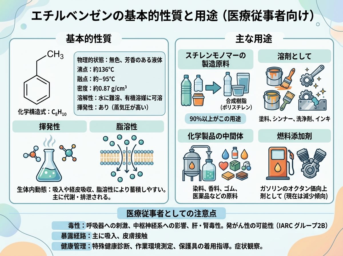 エチルベンゼンの基本的性質と用途
