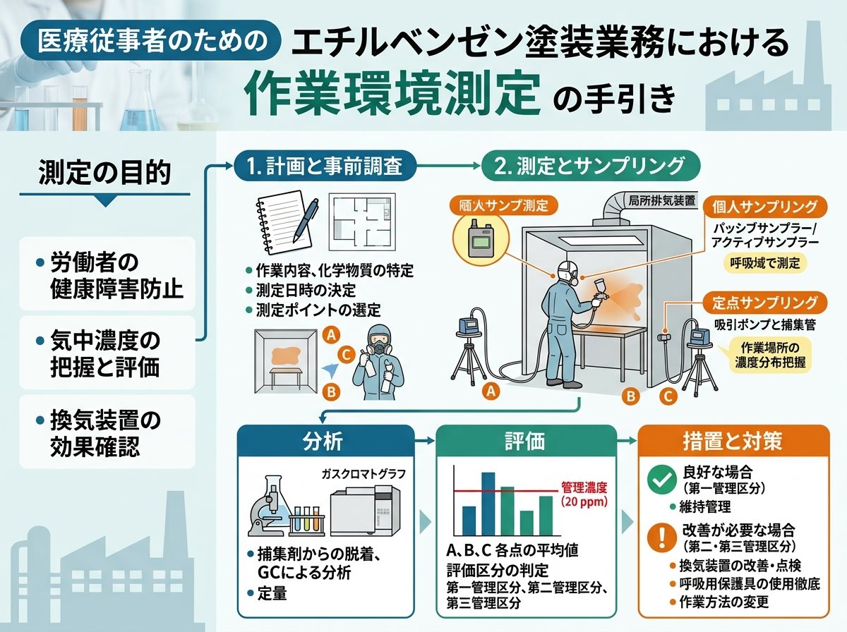 エチルベンゼン塗装業務における作業環境測定