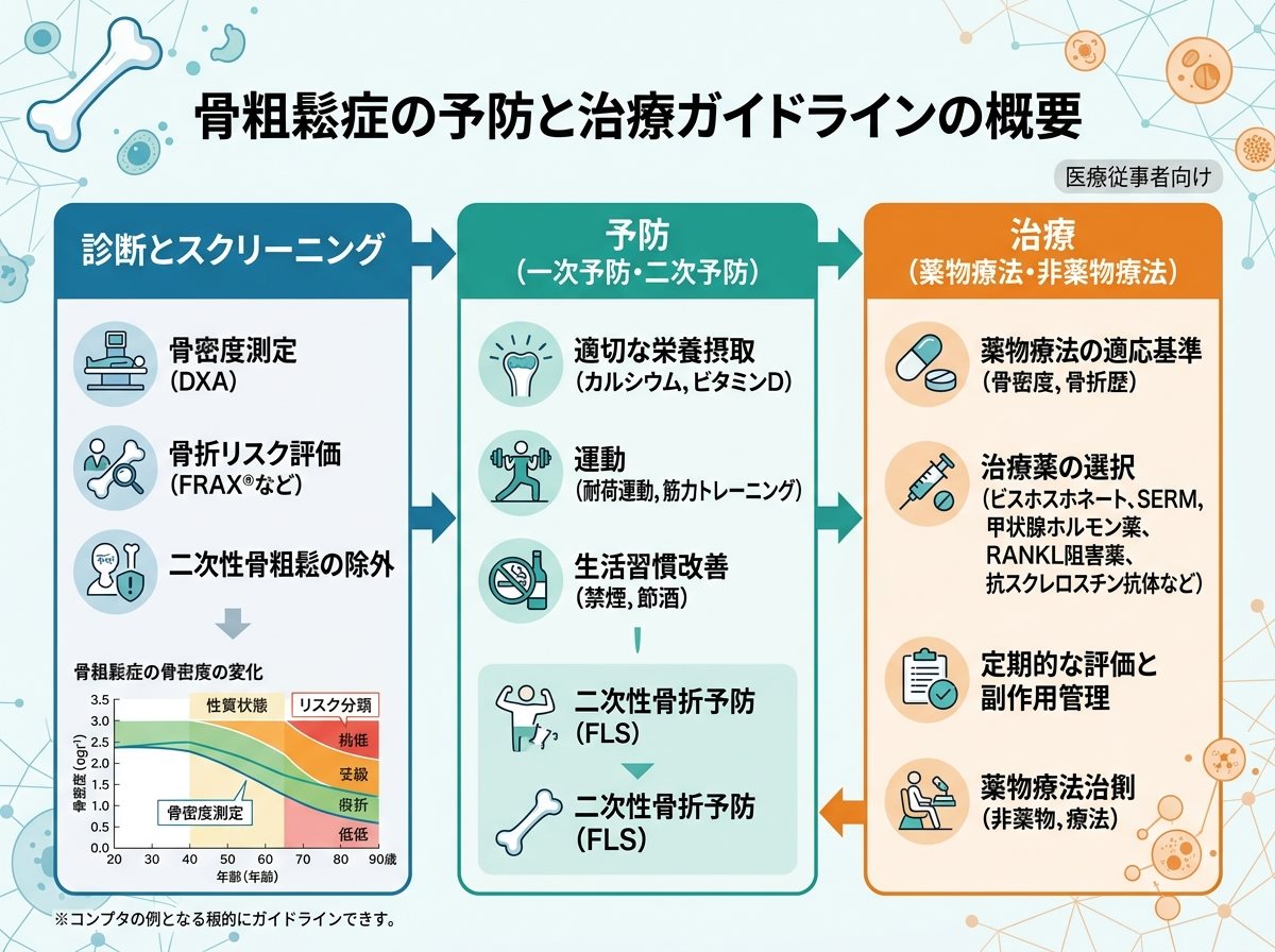 骨粗鬆症の予防と治療ガイドラインの概要