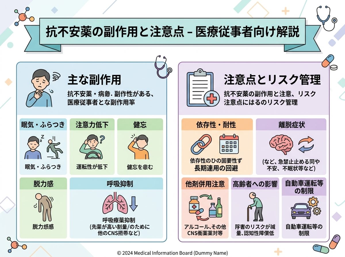 抗不安薬の副作用と注意点