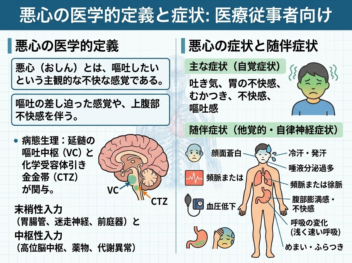 悪心の医学的定義と症状