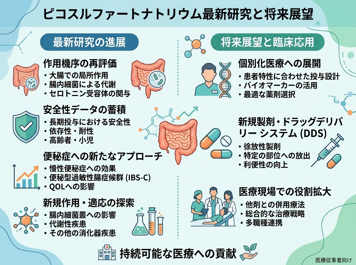 ピコスルファートナトリウム最新研究と将来展望