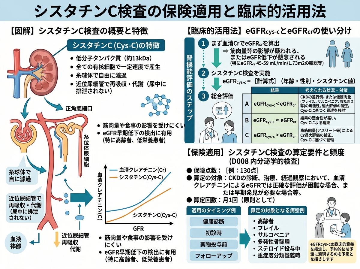 シスタチンC検査の保険適用と臨床的活用法