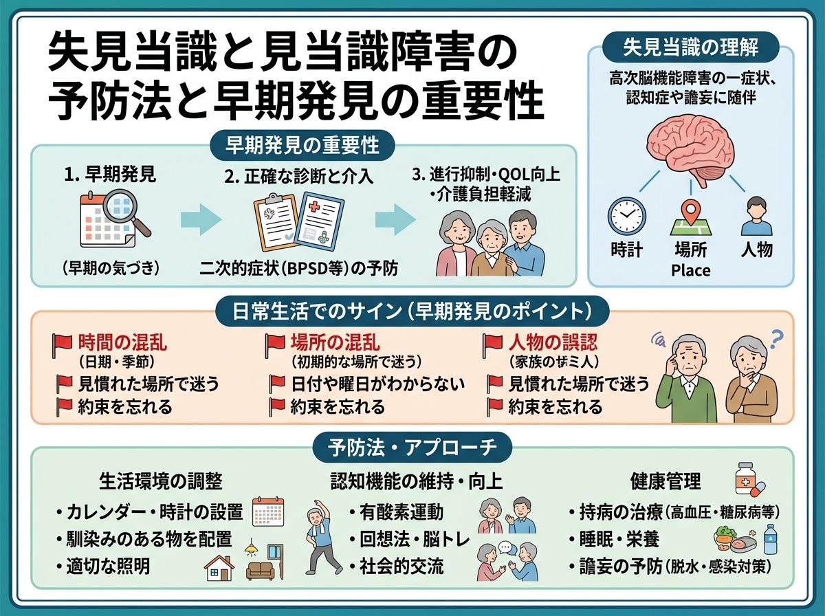 失見当識と見当識障害の予防法と早期発見の重要性