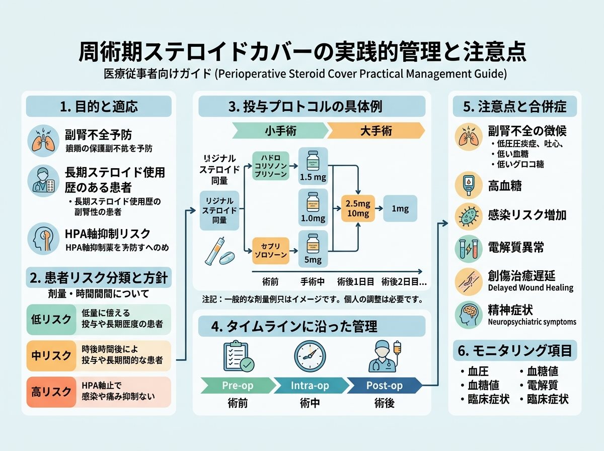 周術期ステロイドカバーの実践的管理と注意点