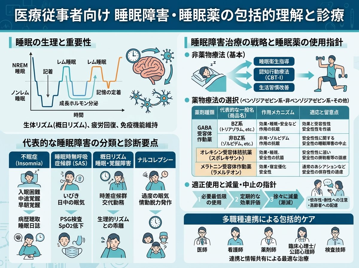 医療従事者向けの睡眠障害・睡眠薬資料