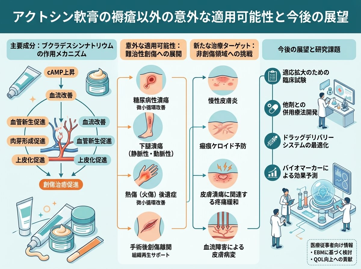 アクトシン軟膏の褥瘡以外の意外な適用可能性と今後の展望