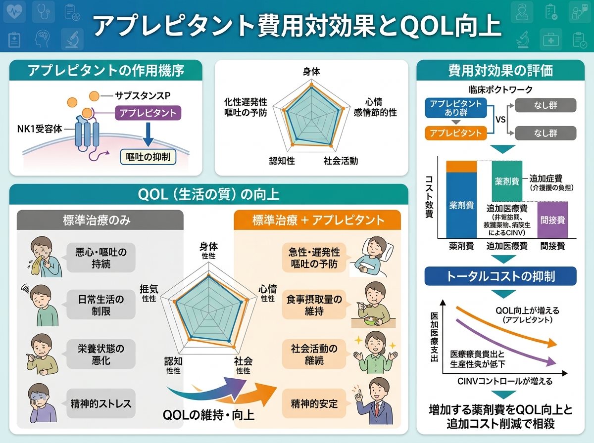 アプレピタント費用対効果とQOL向上