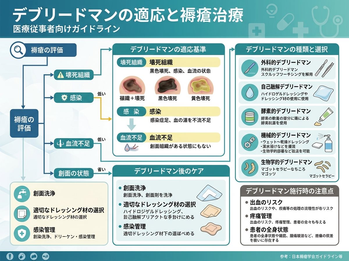 デブリードマンの適応と褥瘡治療