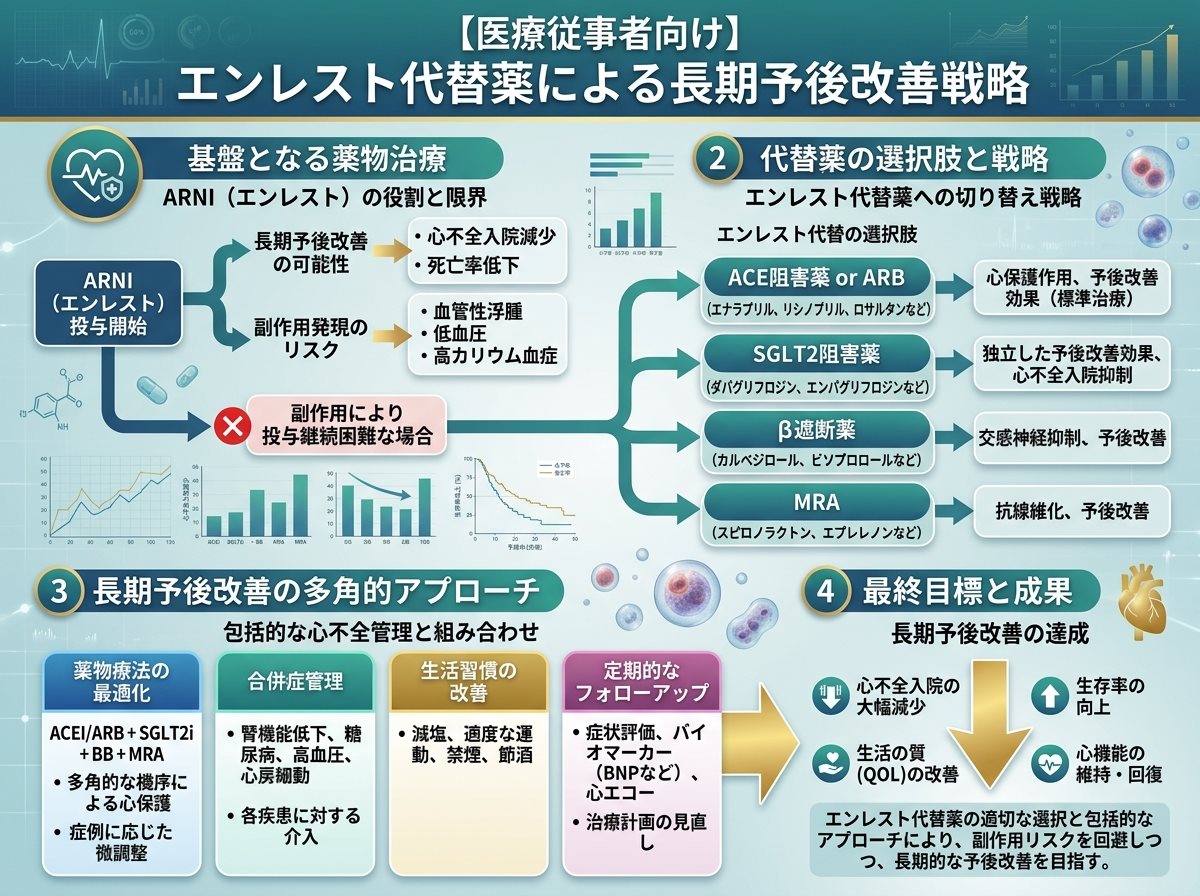 エンレスト代替薬による長期予後改善戦略