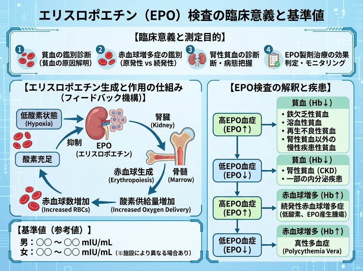 エリスロポエチン検査の臨床意義と基準値