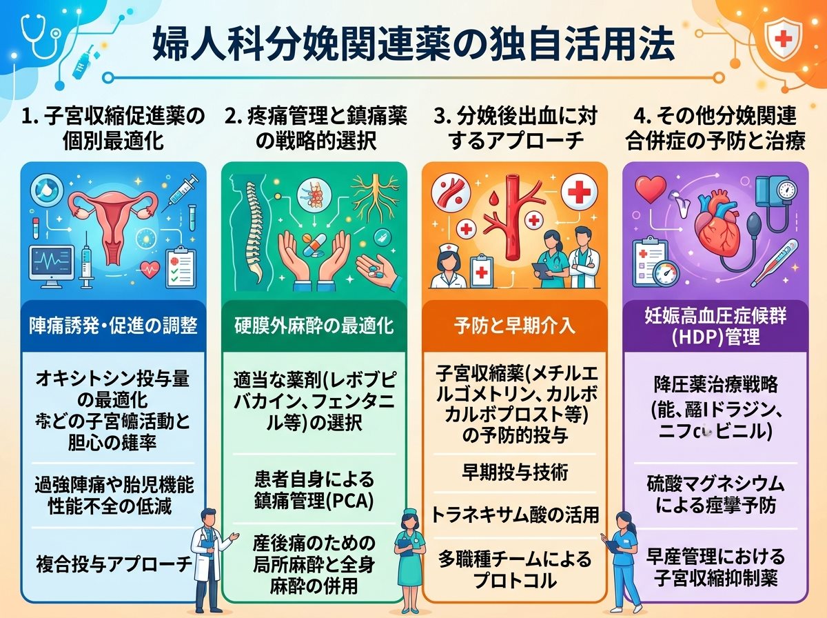婦人科分娩関連薬の独自活用法