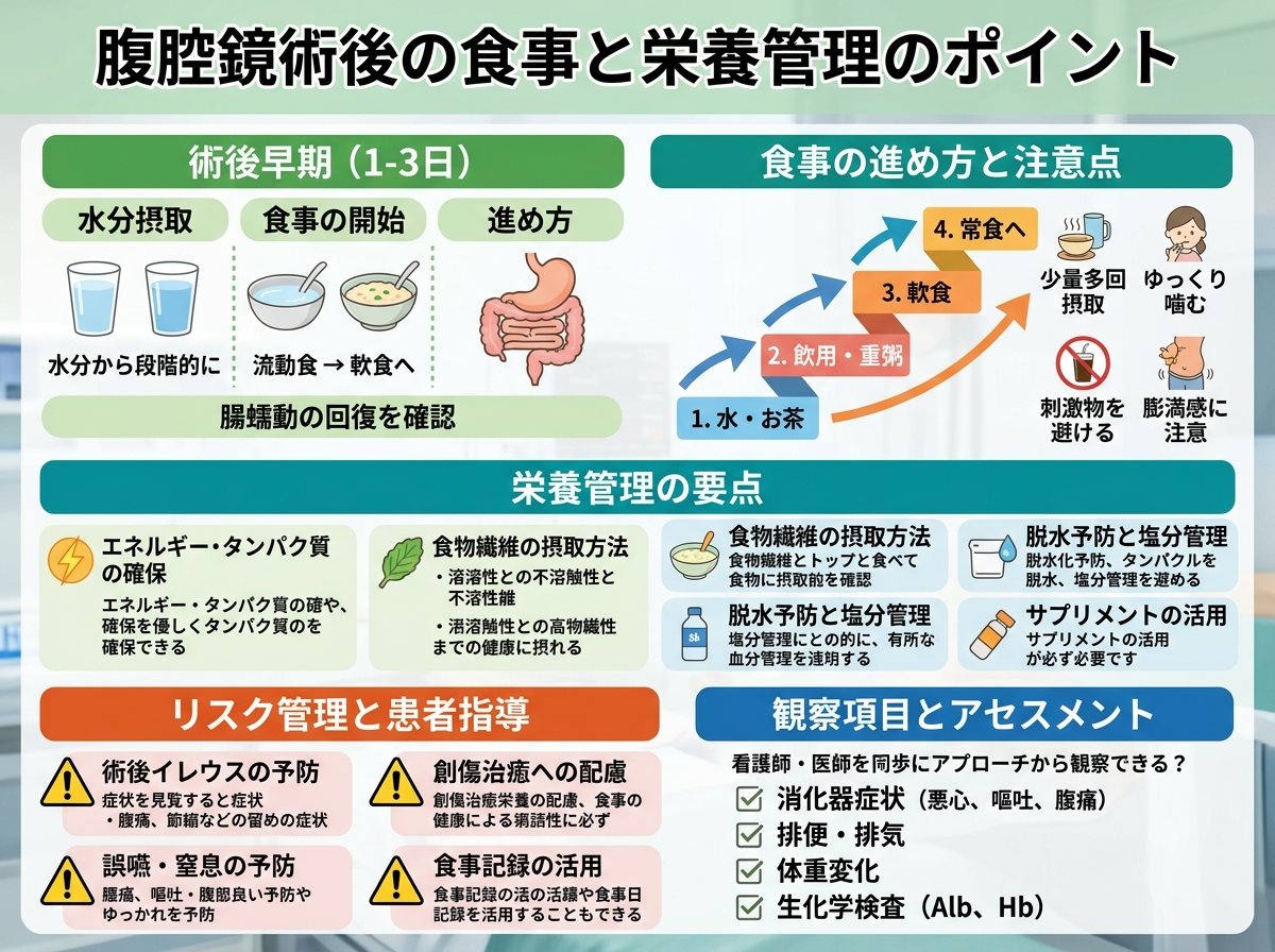 腹腔鏡術後の食事と栄養管理のポイント