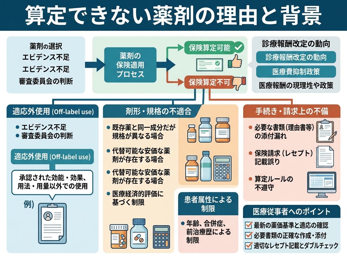 算定できない薬剤の理由と背景