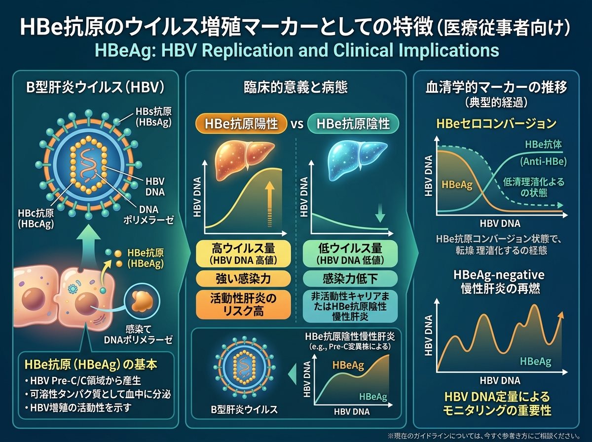 HBe抗原のウイルス増殖マーカーとしての特徴