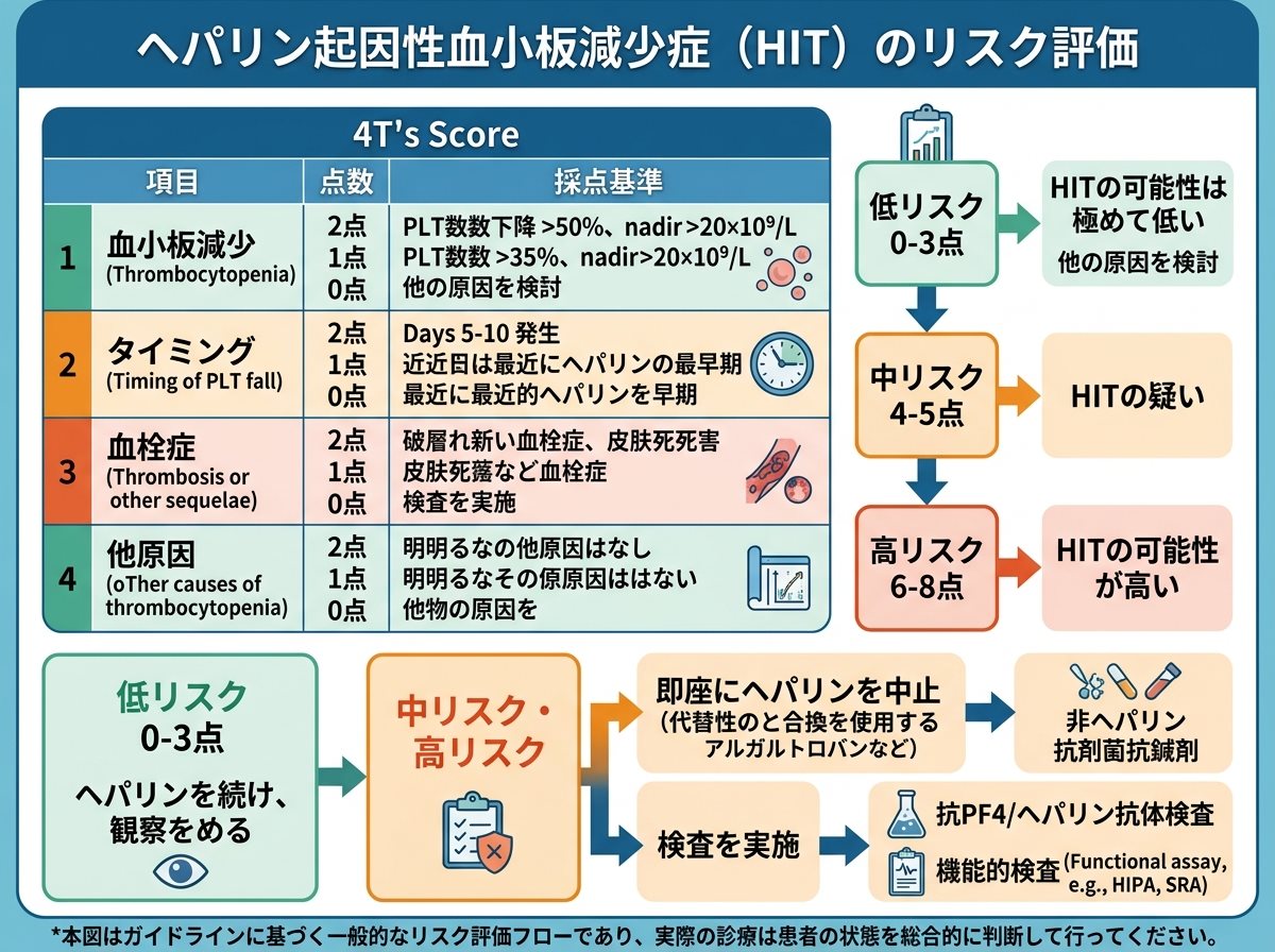 ヘパリン起因性血小板減少症(HIT)のリスク評価