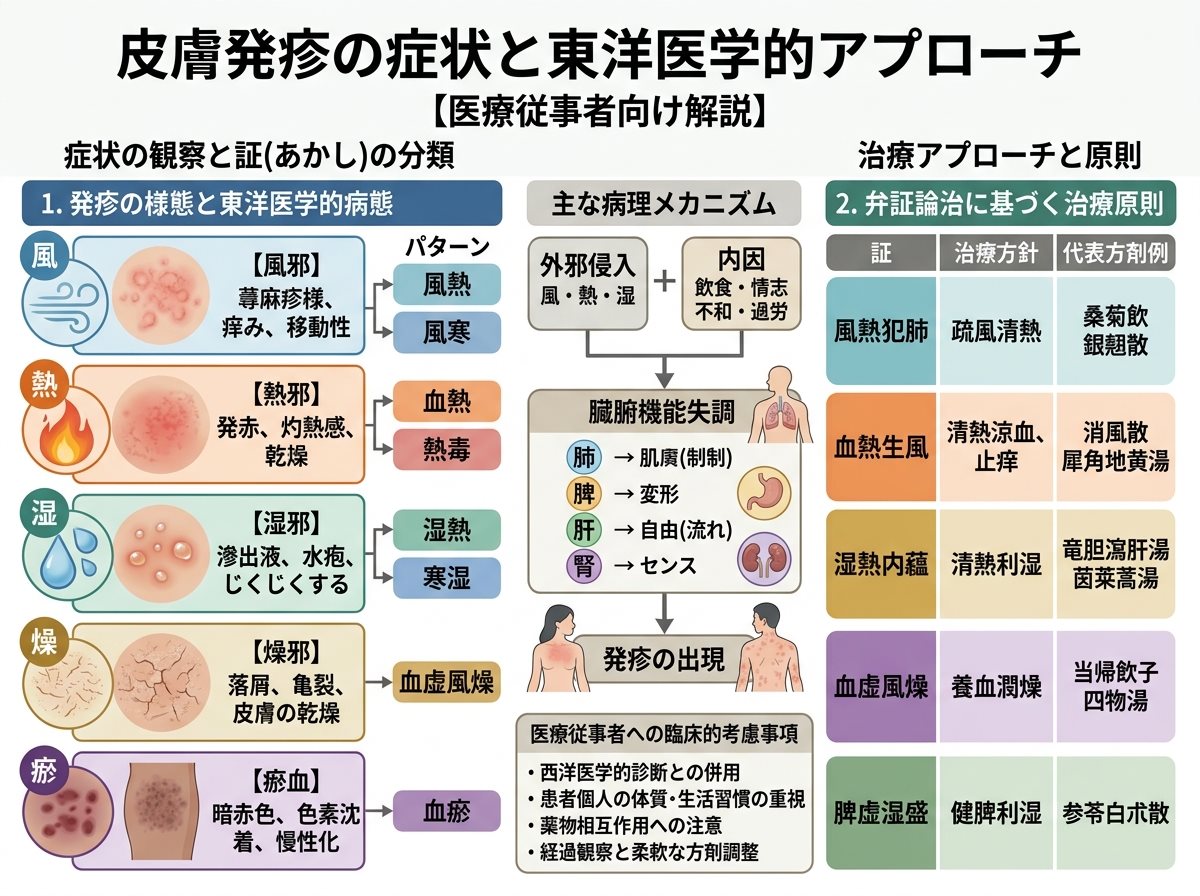 皮膚発疹の症状と東洋医学的アプローチ