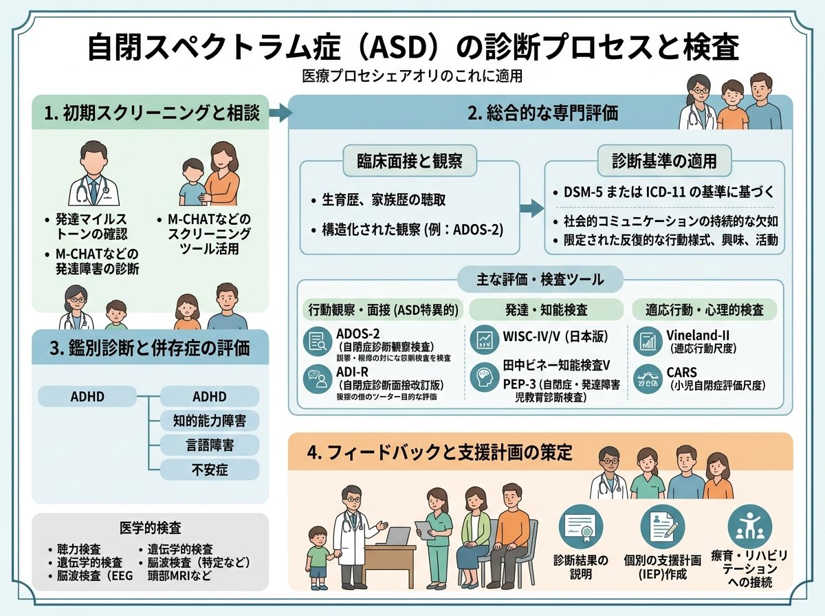 自閉スペクトラム症の診断方法と検査の種類