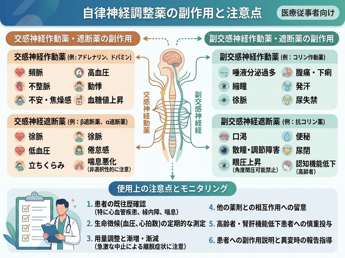自律神経調整薬の副作用と注意点