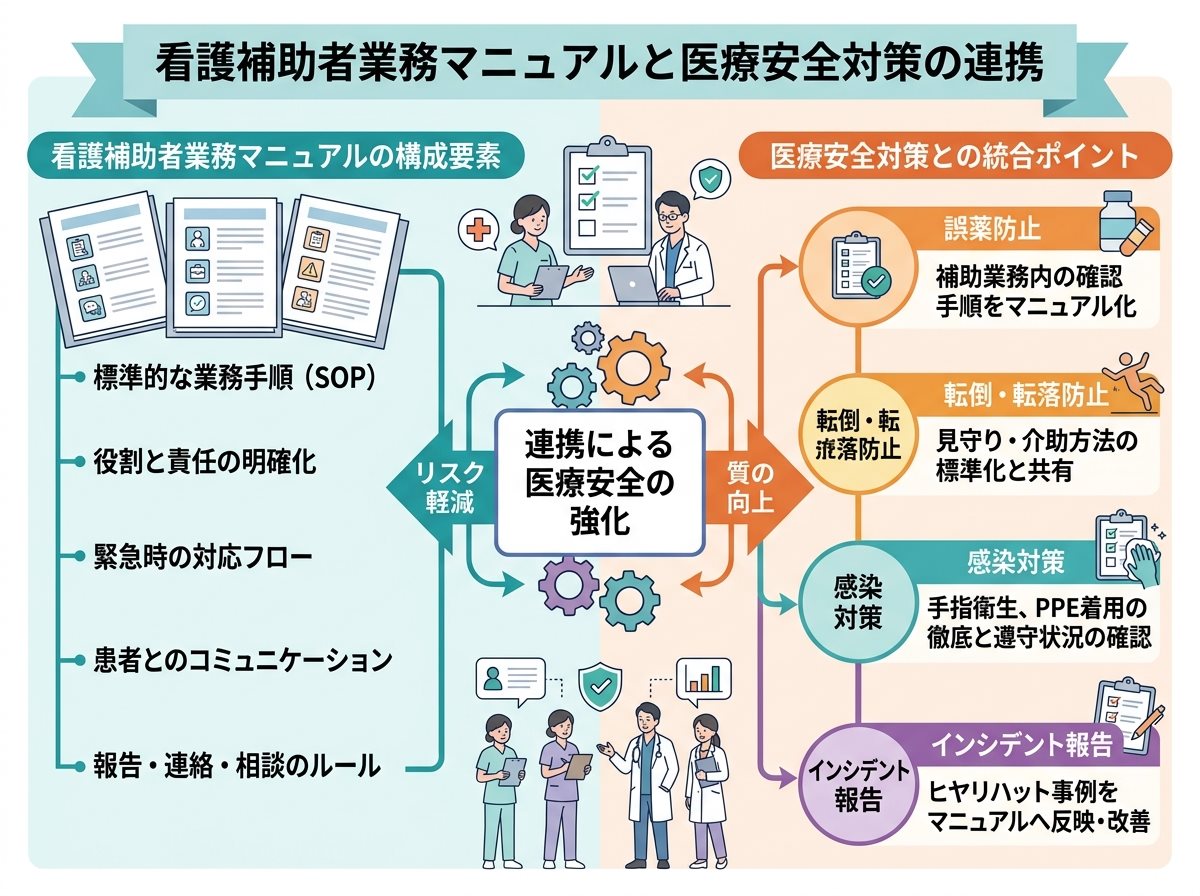 看護補助者業務マニュアルと医療安全対策の連携