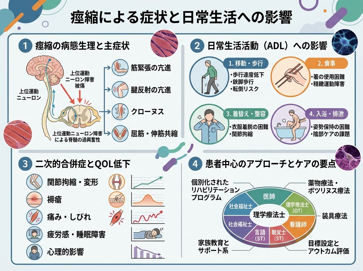 痙縮による症状と日常生活への影響