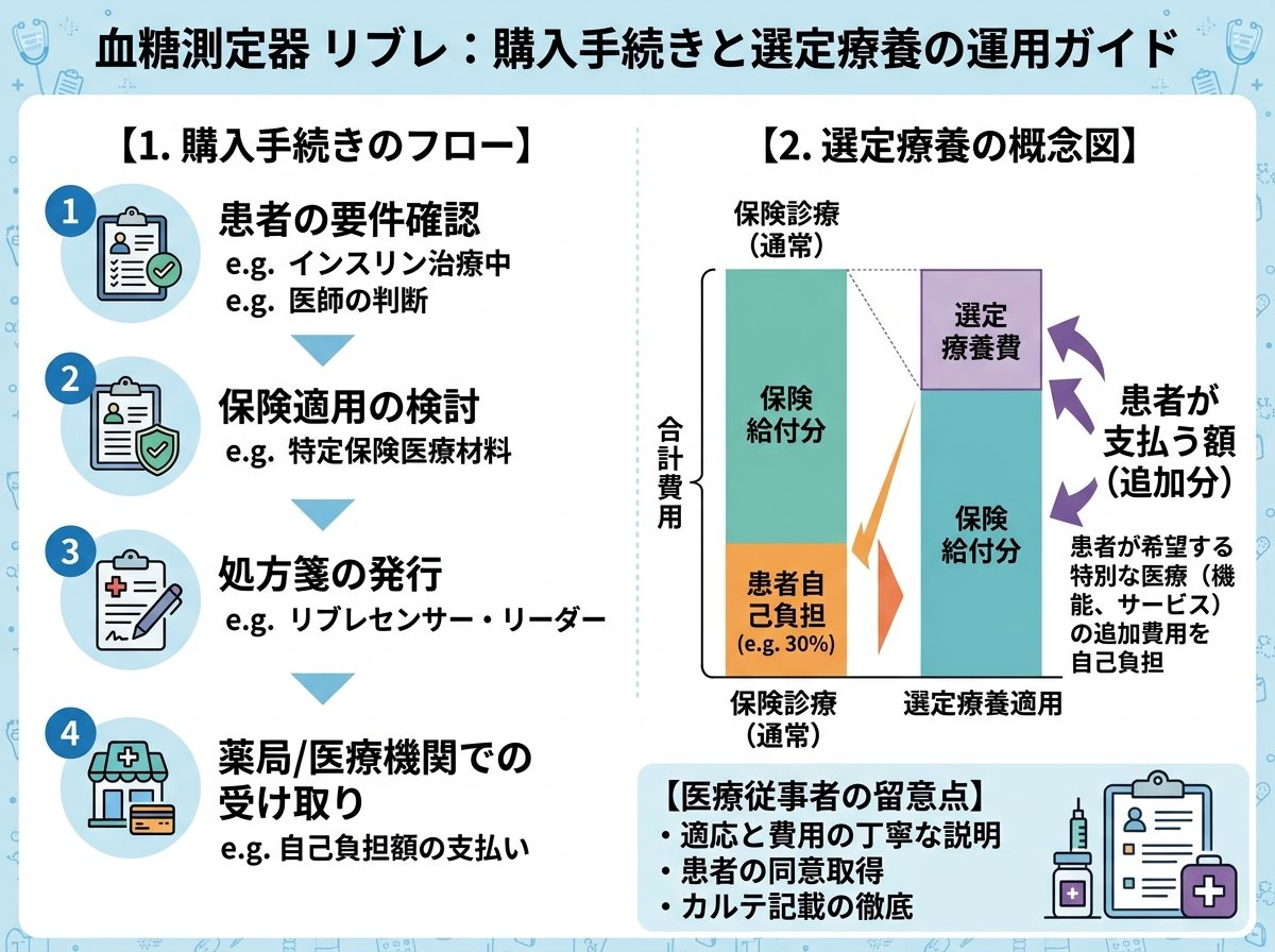 血糖測定器 リブレ 購入と選定療養