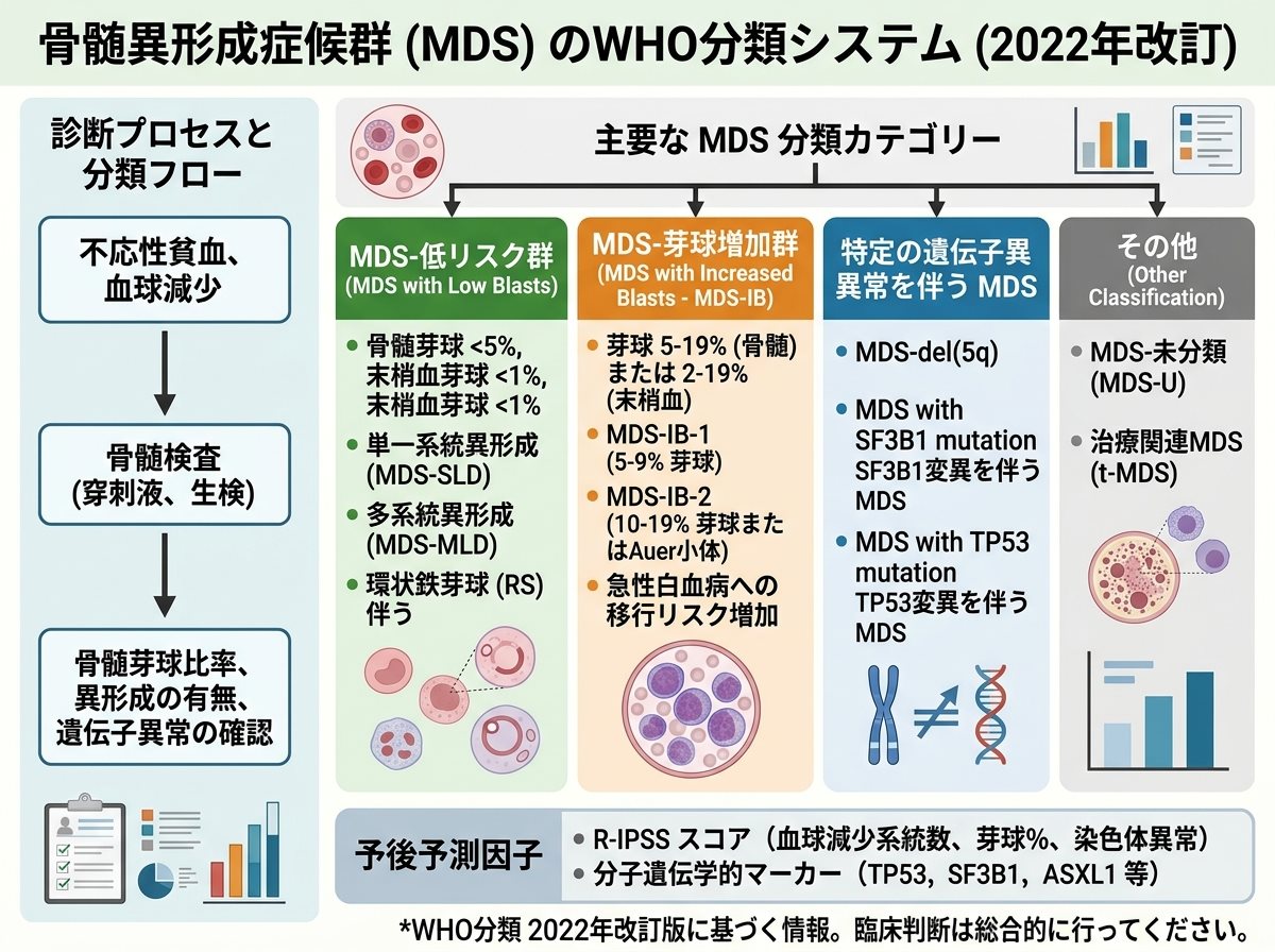 骨髄異形成症候群のWHO分類システム