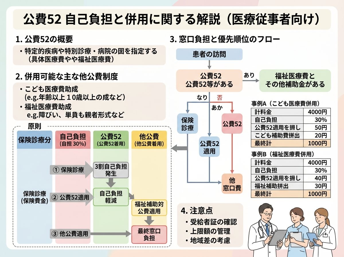 公費52 自己負担と併用（こども医療費・福祉医療費・優先順位）