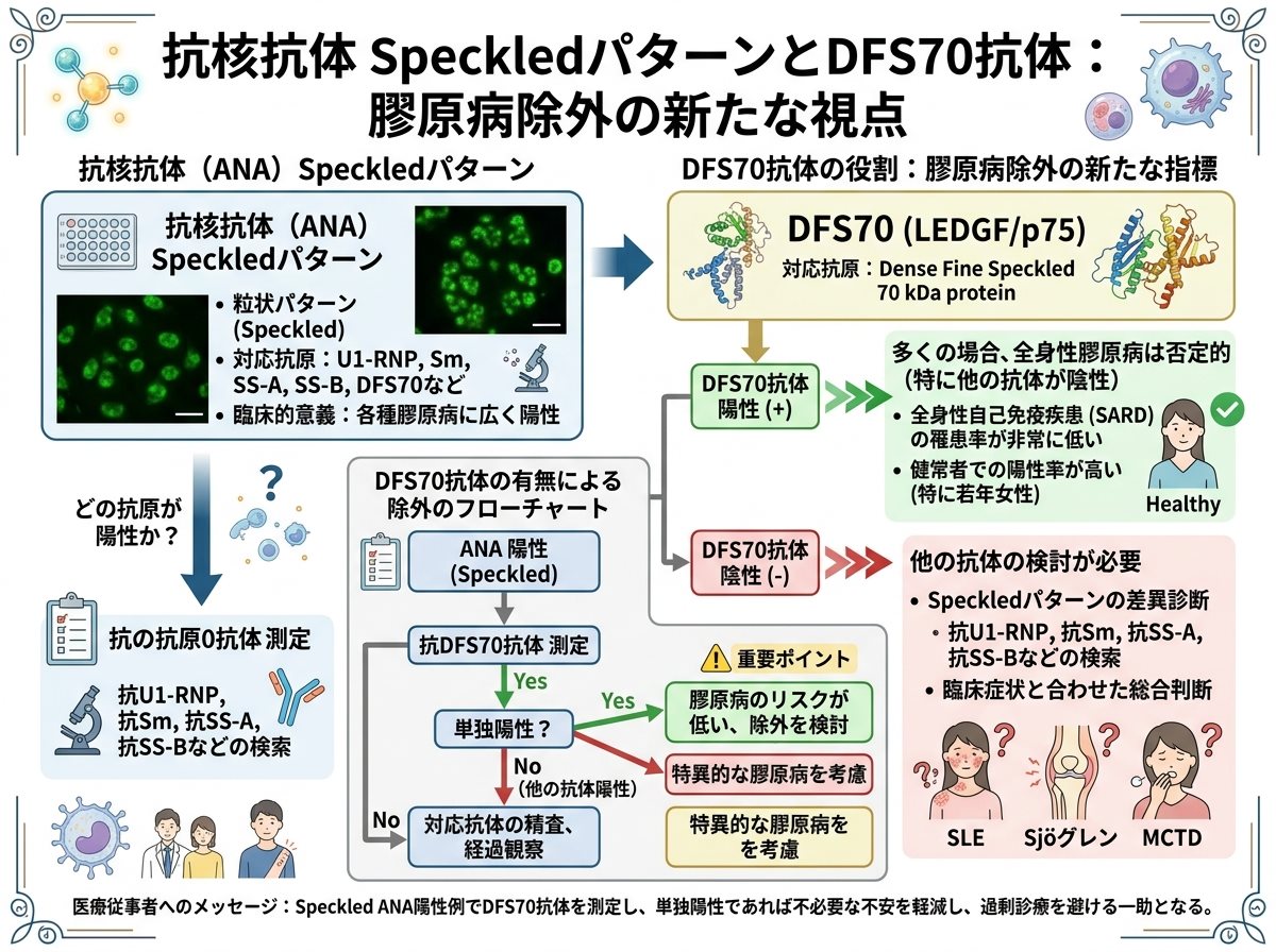 抗核抗体 speckledとDFS70抗体：膠原病除外の新たな視点