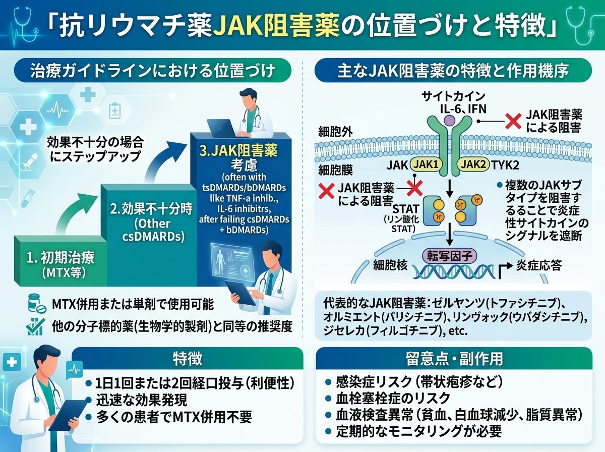抗リウマチ薬JAK阻害薬の位置づけと特徴