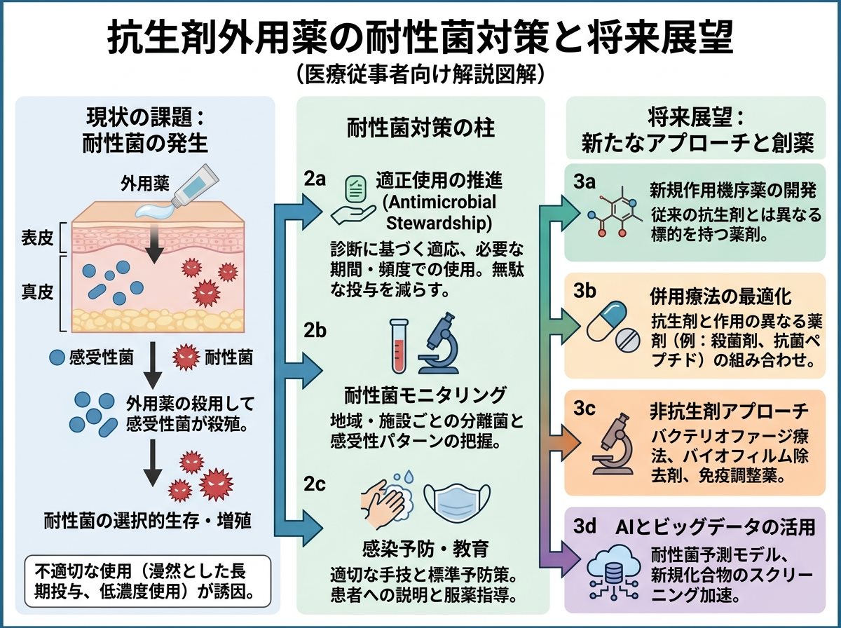 抗生剤塗り薬の耐性菌対策と将来展望