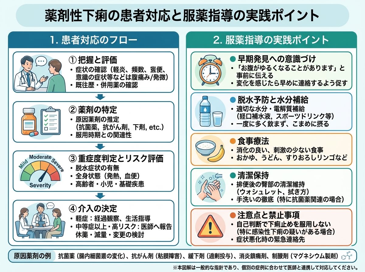 薬剤性下痢の患者対応と服薬指導の実践ポイント