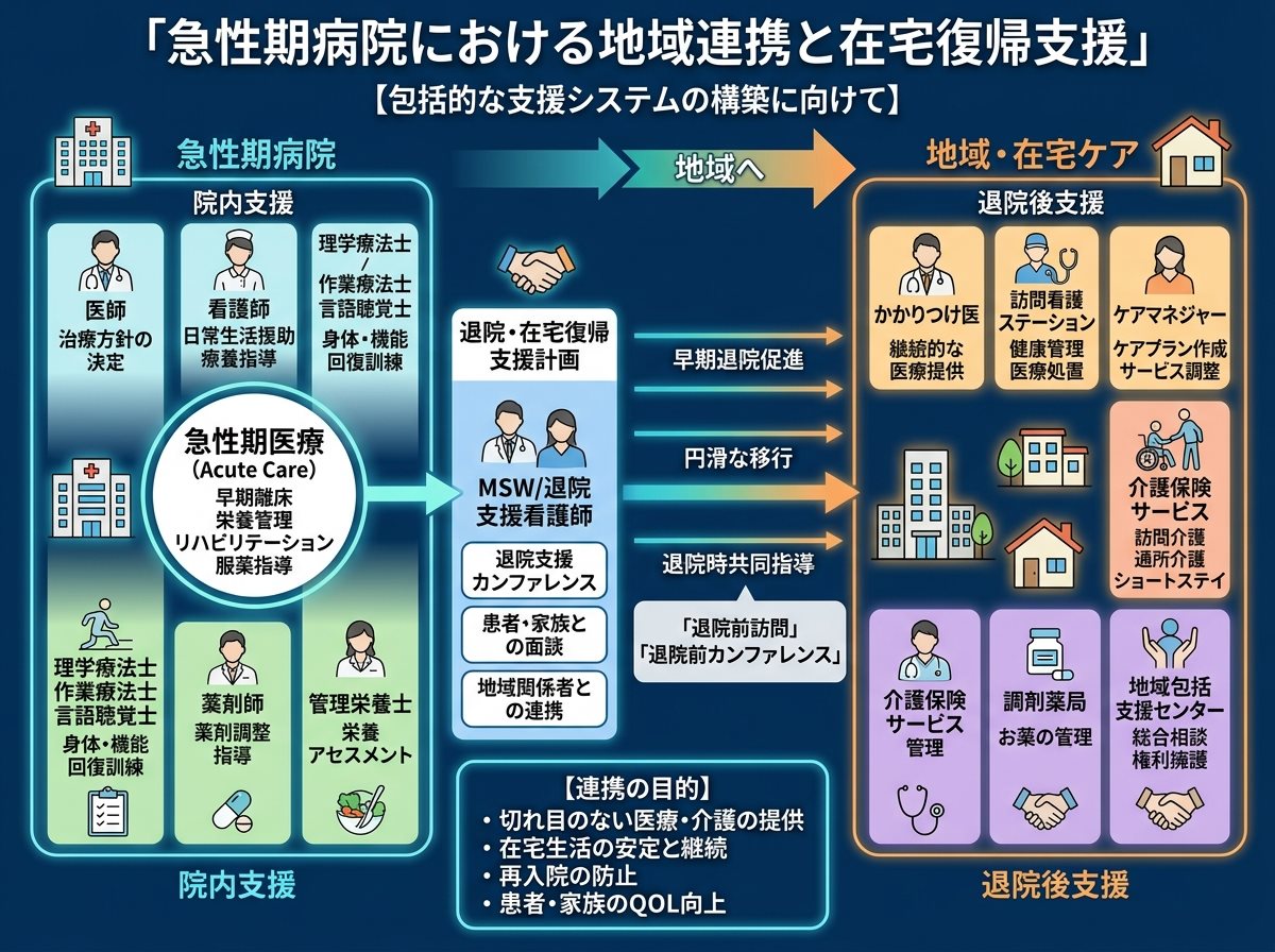 急性期病院における地域連携と在宅復帰支援