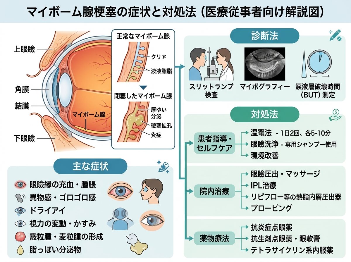 マイボーム腺梗塞の症状と対処法