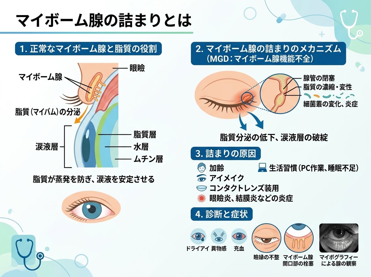 マイボーム腺の詰まりとは