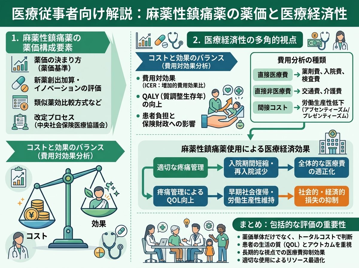 麻薬性鎮痛薬の薬価と医療経済性