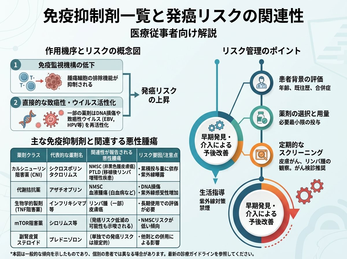 免疫抑制剤一覧と発癌リスクの関連性