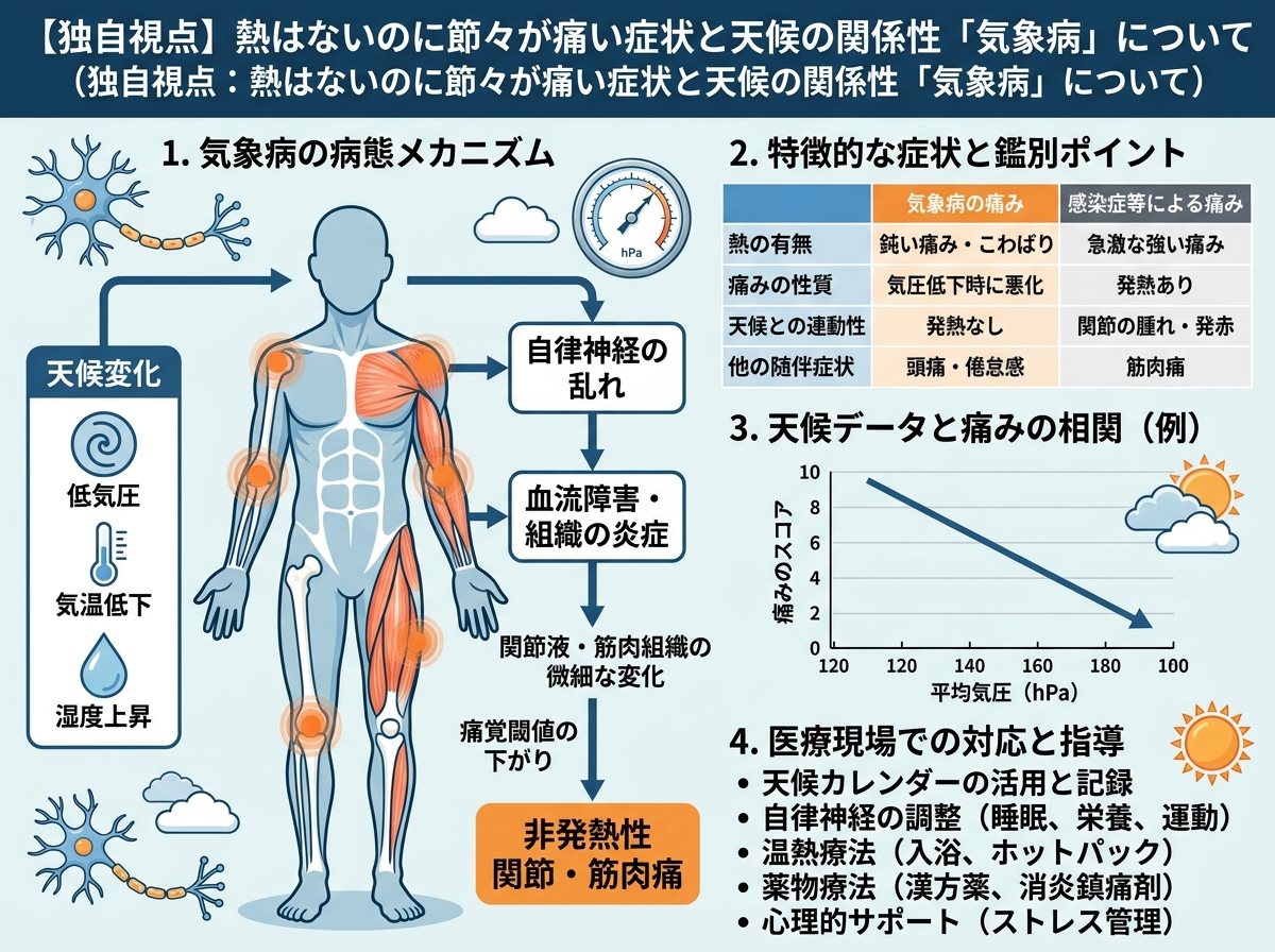 【独自視点】熱はないのに節々が痛い症状と天候の関係性「気象病」について
