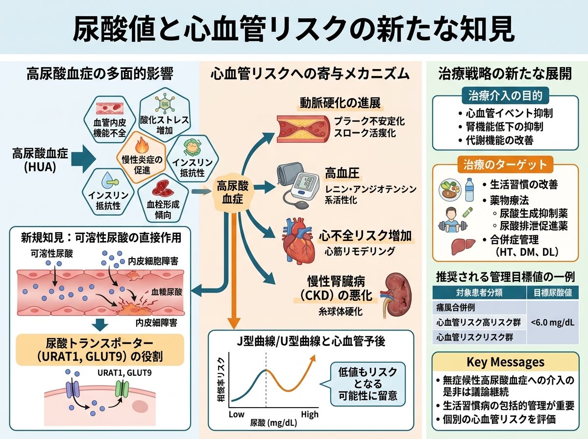 尿酸値と心血管リスクの新たな知見