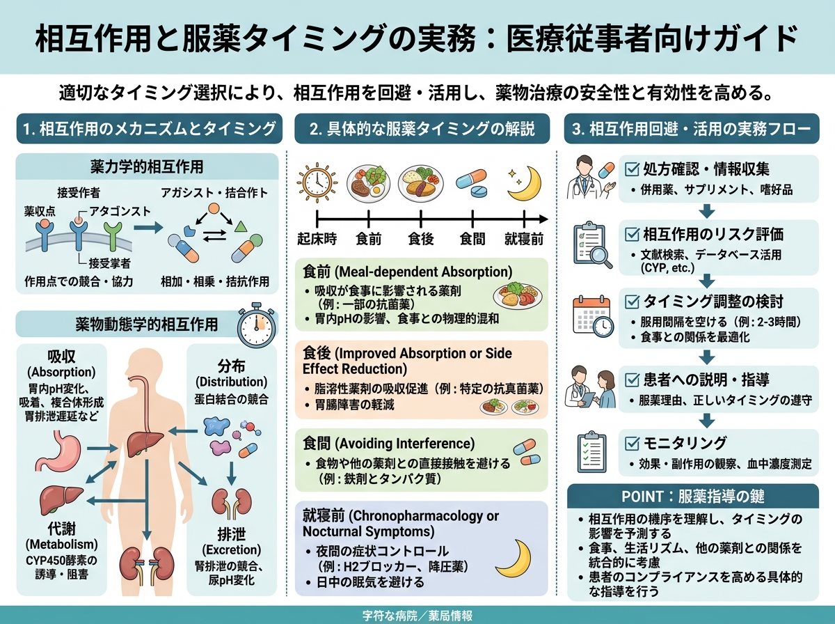 相互作用と服薬タイミングの実務