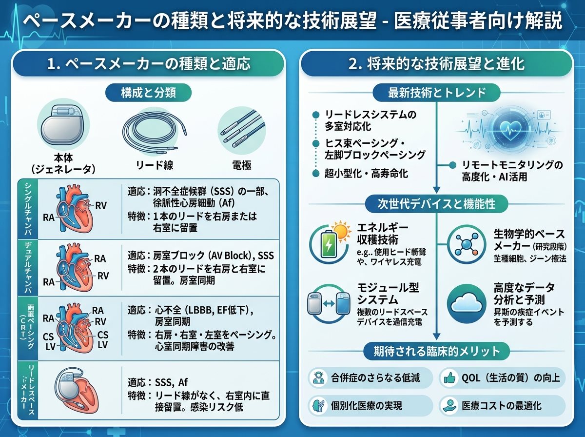 ペースメーカーの種類と将来的な技術展望