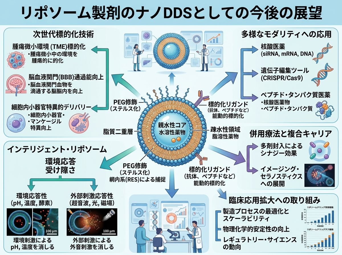 リポソーム製剤のナノDDSとしての今後の展望