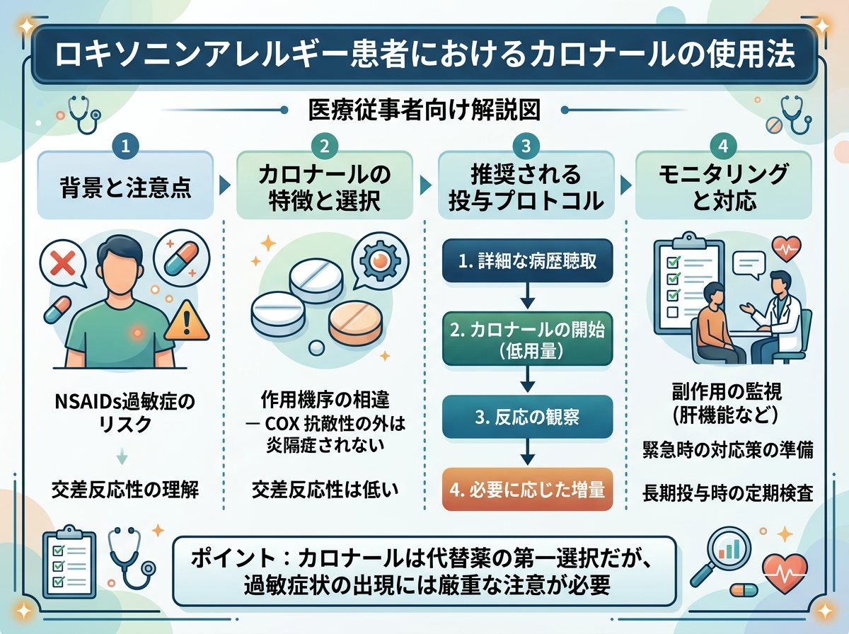 ロキソニンアレルギー患者におけるカロナールの使用法