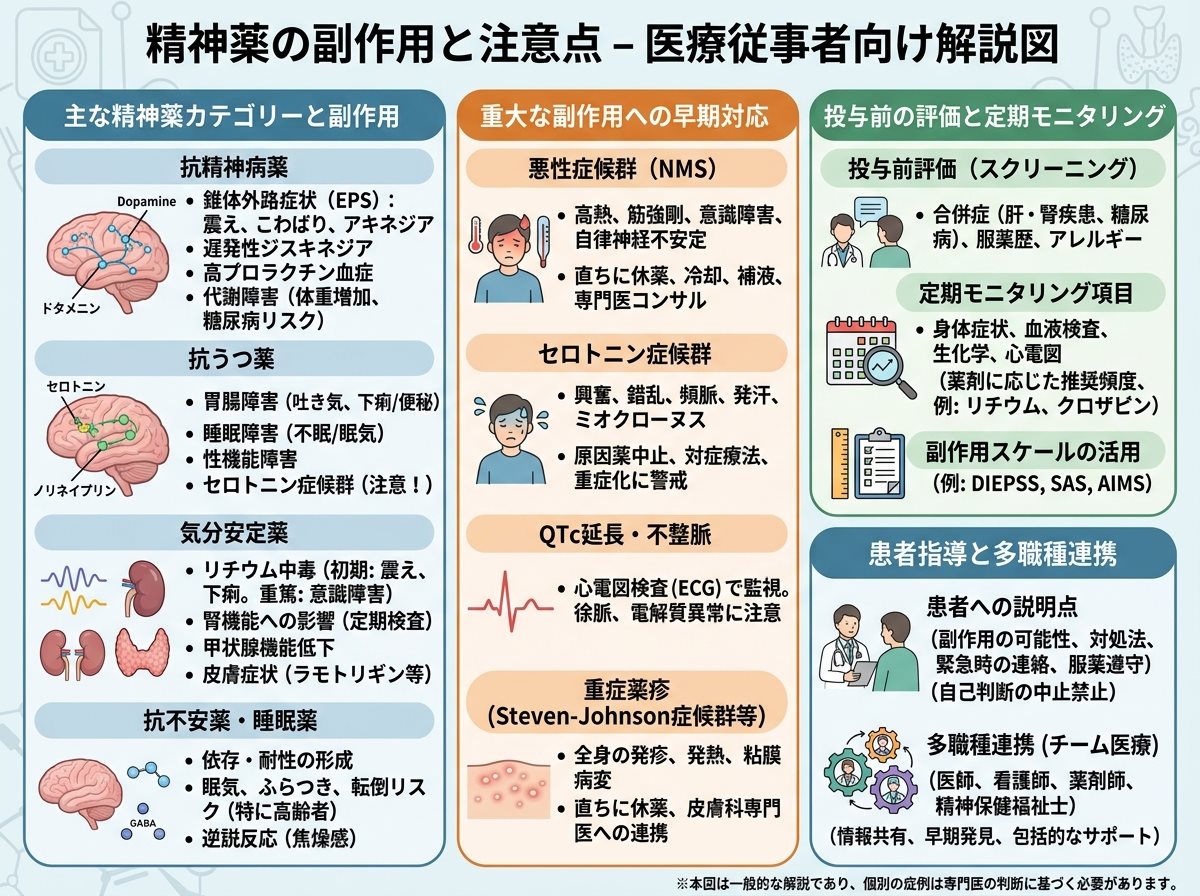 精神薬の副作用と注意点