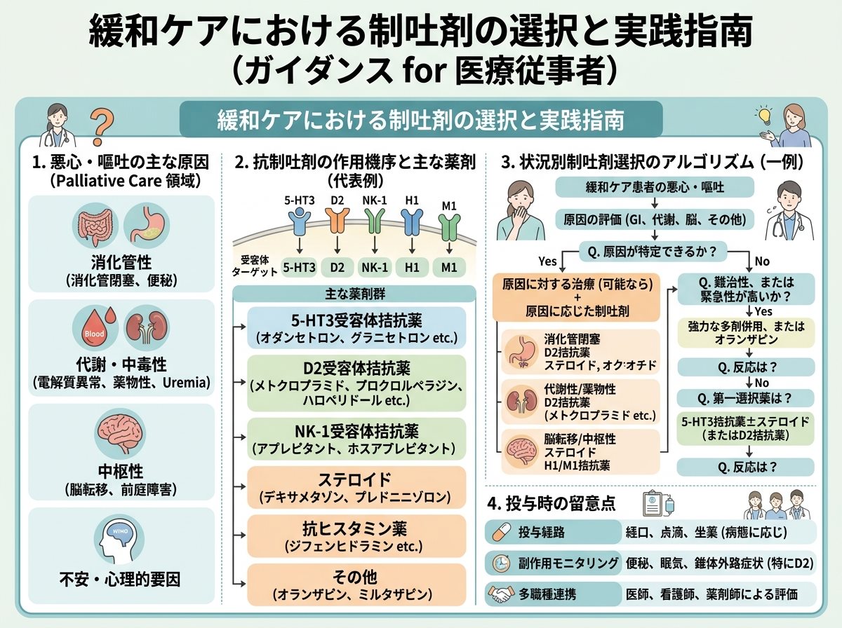 緩和ケアにおける制吐剤の選択