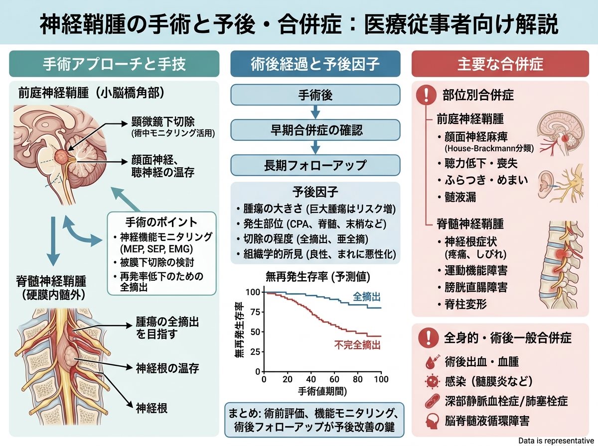 神経鞘腫の手術と予後・合併症